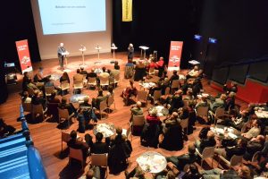 Zaal Fietsersbond verkiezingsdebat inleidende spreker